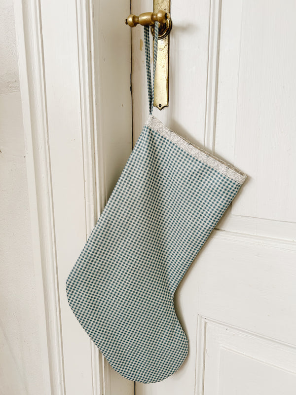 Gingham Christmas Stocking