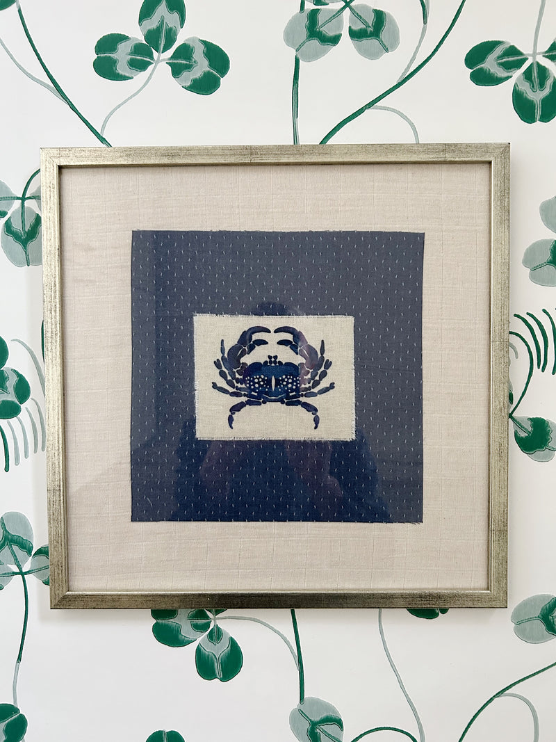 NEW IN! Patchwork Art ~ Denim Crab