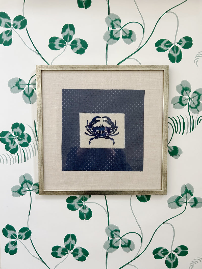 NEW IN! Patchwork Art ~ Denim Crab