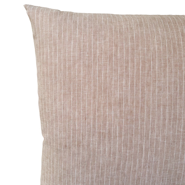 Linen Stripe Beige 50x50 cm