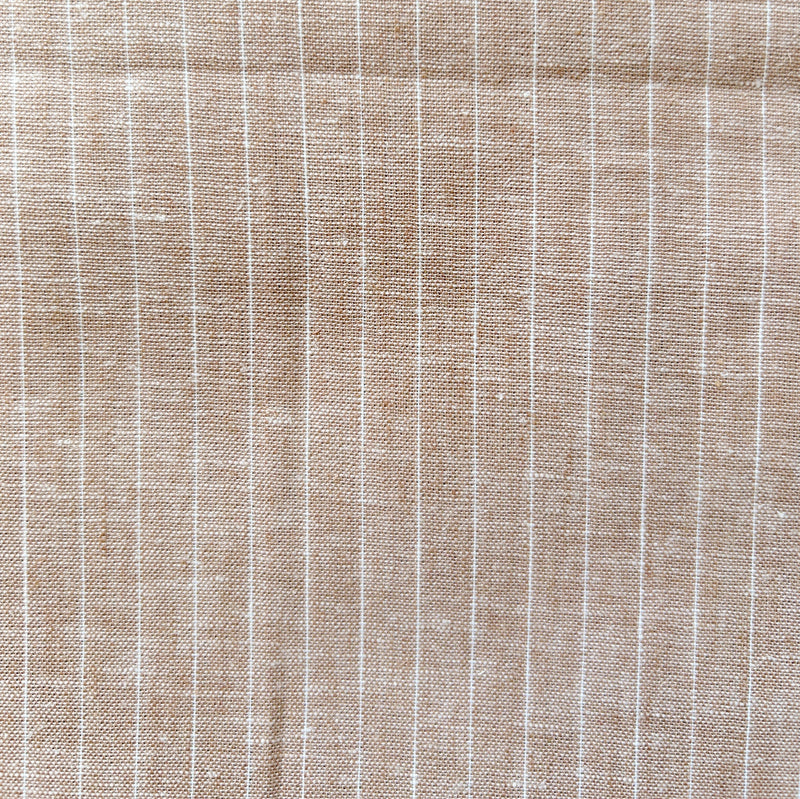 Linen Stripe Beige 50x50 cm